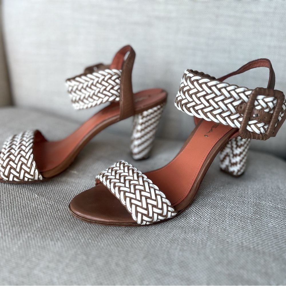 Via Spiga Mesh High Heel Sandal